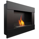 Camino a Bioetanolo da Parete 90x65,2 cm Flig Boston Nero