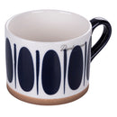 Set 2 Tazze Ø10x8 cm in New Bone China VdE Tivoli 1996 Masai Blue