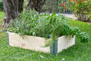 Fioriera da Giardino 80x40xH20 cm in Legno di Pino Grezzo
