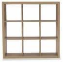 Libreria 9 Ripiani 113x113x39 cm in MDF Soriani Rovere