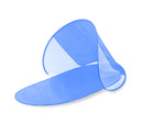 Stuoia da Spiaggia 139x66x58 cm Struttura Pop Up con Parasole Tessuto Impermeabile Azzurro