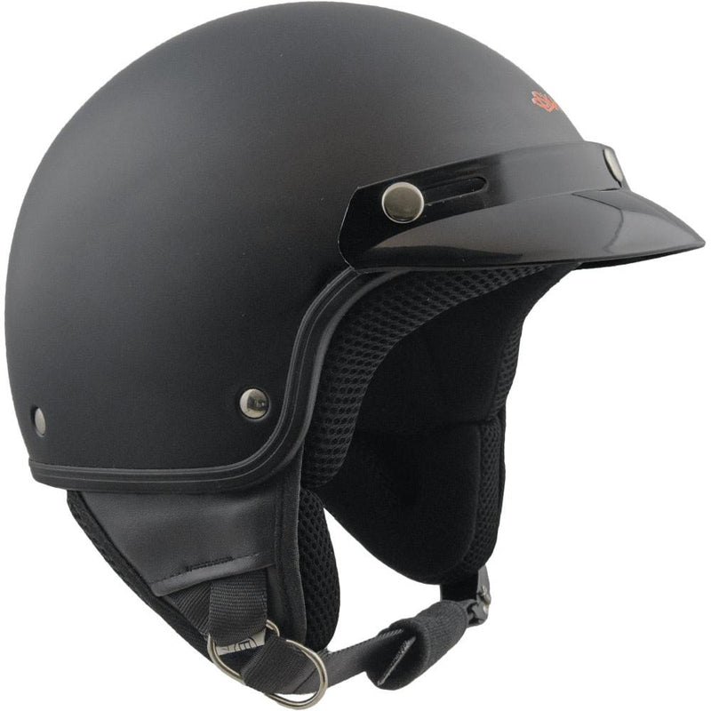Casco Demi-Jet per Scooter con Frontino SKA-P 1 FH Smarty Nero Gommato S 