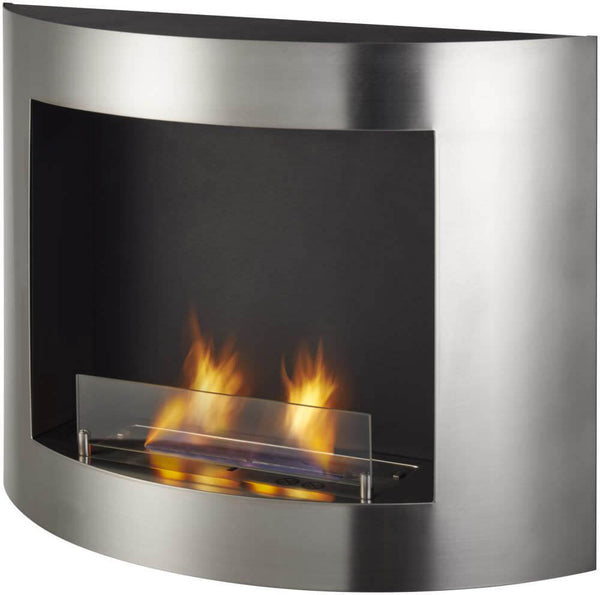 Camino a Bioetanolo da Parete 73x22 cm Ruby Fires Corato in Acciaio online