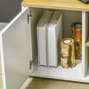 Mobile TV a L max 40” 90x90x45 cm in Truciolato Bianco e Rovere