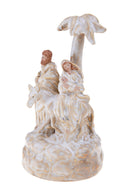 Natività Carillon con Asinello 23 cm in Porcellana