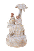Natività Carillon con Asinello 23 cm in Porcellana
