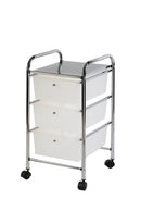 Carrellino Multiuso in Acciaio 3 Cassetti Bianchi Tosini YJ810W