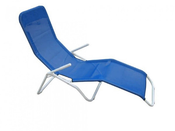 Spiaggina Samba 143x59x97 h cm in Textilene Azzurro prezzo