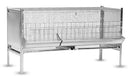 Gabbia per Polli Antitopo in Lamiera e Rete Zincata 143x80x74 cm Rocila