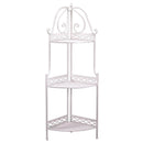 Scaffale per Piante in Metallo 3 Piani 49x33H126cm Aprilia Beige