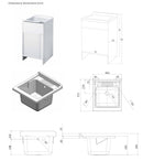 Mobile Lavatoio in PVC 45x50x85 cm Serranda e Asse Forlani Laundry Shutter