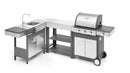 Modulo Componibile Lavello Ompagrill Indian con Rubinetto e Scarico Compatibile BBQ Indianapolis in Acciaio Inox