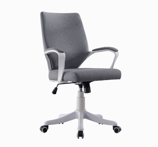 acquista Sedia Operativa da Ufficio 63x69x90-100 cm Vallejo Schienale e Seduta Imbottiti  Razze in Nylon Bianco e Grigio