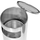 Cestino Gettacarte Posacenere da Parete Ø24,5 cm in Acciaio 10L per Interno Esterno