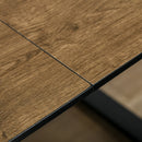 Tavolo Allungabile 120-160x80x76 cm Max 4-6 Persone in MDF e Metallo color Legno