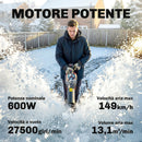 Soffiatore a Batteria 18V Motore Brushless 600W 3 Livelli Velocità Turbo Boost e Caricabatterie      
