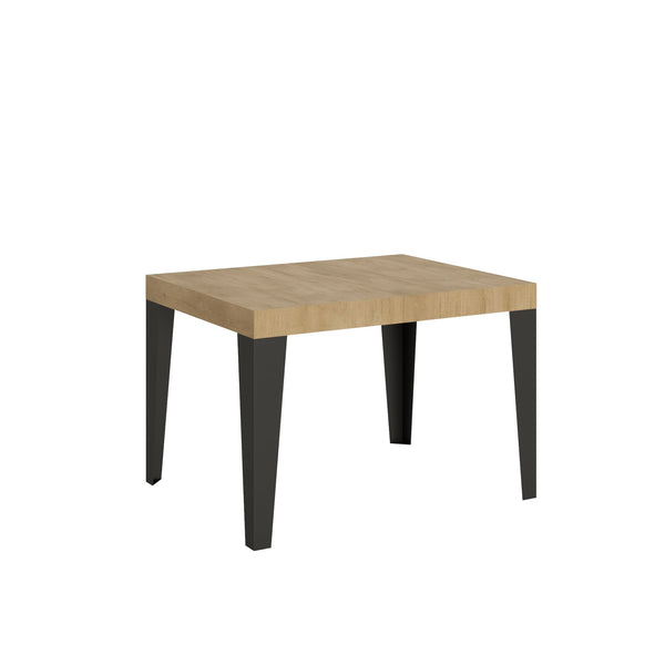 online Tavolo Allungabile 120-204x80x77 cm Flame Quercia Natura e Antracite