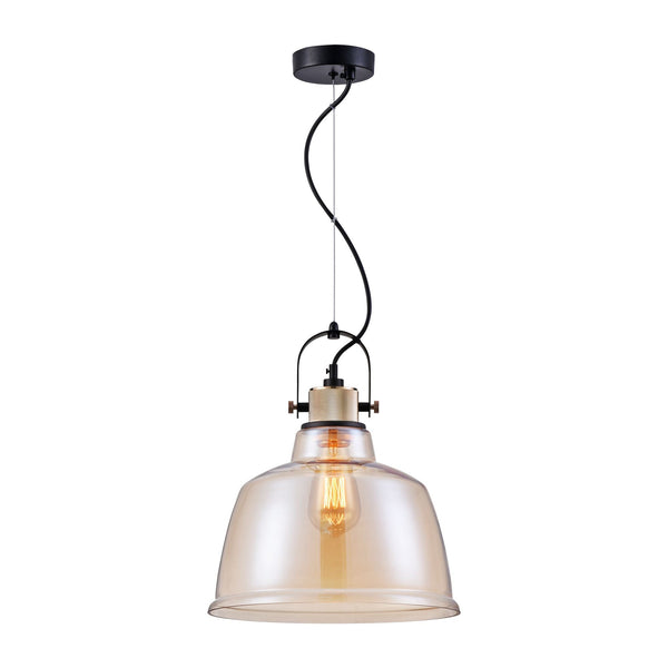 sconto Lampada pendente Pendant in Metallo Irving Nero