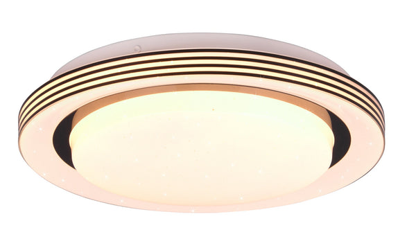 online Plafoniera da Interno a LED in Plastica Nero Opaco