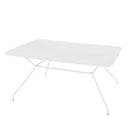 Tavolo da Giardino 150x80x75h cm in metallo Cara Bianco