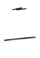 Lampada a Sospensione da Interno a LED in Metallo Nero Opaco