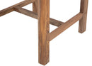 Set 2 Sedie 45x50x100 cm Elegant Sheesham in Legno Naturale e Oro