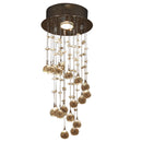 Lampadario a Sospensione in Cristallo 20x48 cm  Malin