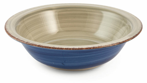 acquista Set 6 Piatti Fondi Ø21,5x5,5 cm in Gres Villa d'Este Home Tivoli Baita Grigi