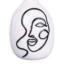 Vaso con Viso Ø12,6x23 cm  in Ceramica VdE Tivoli 1996 Vis a Vis