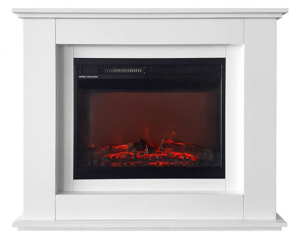 Camino Elettrico da Pavimento Effetto Fiamma 1500W Mya Bianco sconto