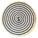 Set 6 Tovagliette Tonda in Rafia Ø39 cm Villa d'Este Home Tivoli Spiral