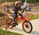 Bicicletta per Bambini 16" Freni a Disco e Rumore del Motore in Accelerazione Magik-Bike Motocross Arancione