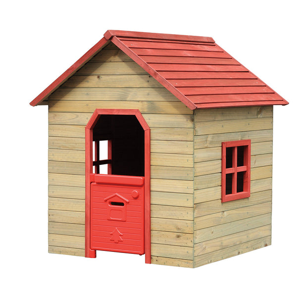 prezzo Casetta Gioco per Bambino in Legno 120x125x140 cm Fantasy Rossa
