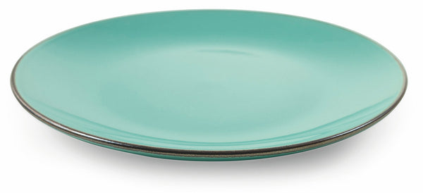 Set 6 Piatti Piani Ø27,5x3 cm in Gres Villa d'Este Home Tivoli Royal Light Verde Acqua prezzo
