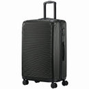 Valigia Rigida Grande 103 L 77x50x30 cm Espandibile con 4 Ruote Girevoli e Angoli Protettivi in ABS Nero      
