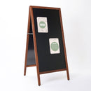 Lavagna a Cavalletto Magnetica 59x119 cm Cornice in Legno di Faggio Dark Wood