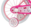 Bicicletta per Bambine 16" Hello Kitty Freni Caliper e Stabilizzatori in Acciaio Hi-Ten Rosa      