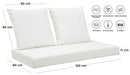 Cuscini per Pallet 120x60 cm Seduta e Schienale in Similpelle Mariotti Belem Bianco