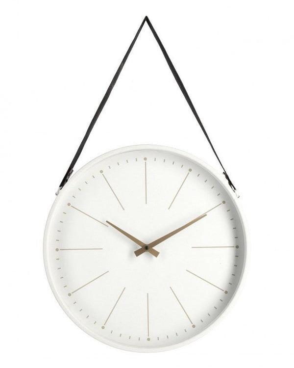 Orologio da Muro 40x6x66 cm Timeline in Legno Bianco sconto