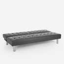 Divano Letto Clic Clac 180x64x70 cm in Similpelle Grigio