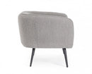 Divano 2 Posti 126x70x68h cm Avril Grigio Bouclè