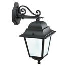 Lampada Applique Grande in Basso con Led Colore Nero per Esterno Linea Mac Sovil