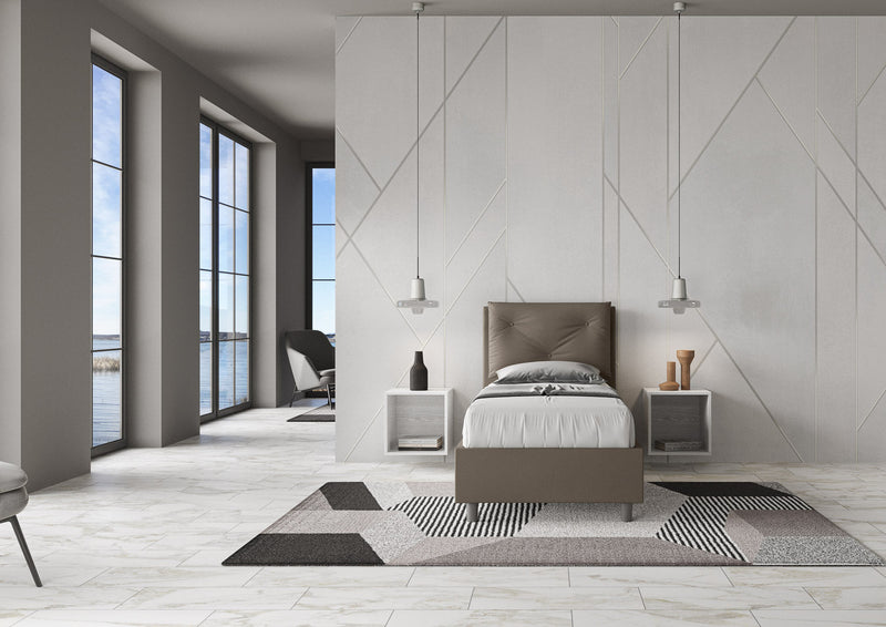 Letto Singolo Appia Cappuccino Varie Misure