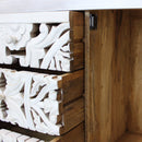 Mobile Cooper 150x40x80 h cm in Legno Marrone