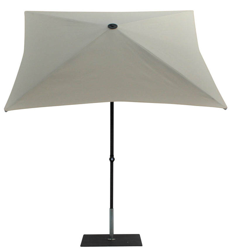 Ombrellone da Giardino 2x2 m Palo Ø38 mm in Alluminio Tessuto Poliestere Trend Bianco