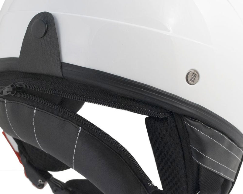 Casco Demi-Jet per Scooter CGM Malindi 104A Bianco Metal Varie Misure