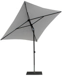 Ombrellone da Giardino 2x2 m Palo Ø38 mm in Alluminio Tessuto Poliestere Trend Bianco