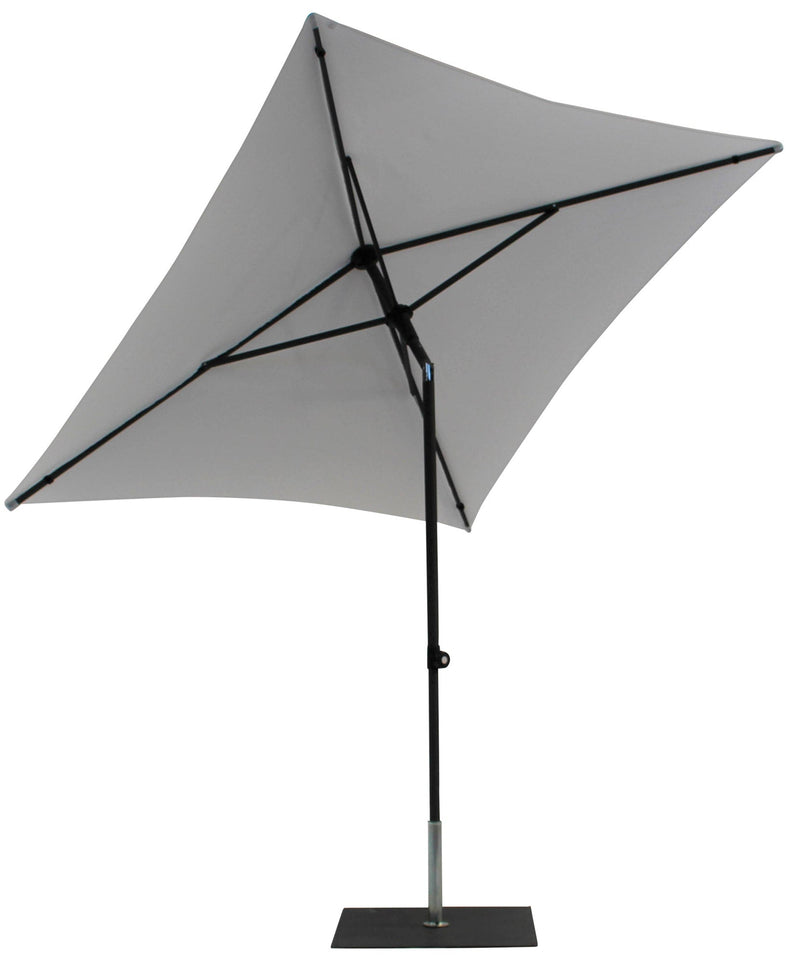 Ombrellone da Giardino 2x2 m Palo Ø38 mm in Alluminio Tessuto Poliestere Trend Bianco