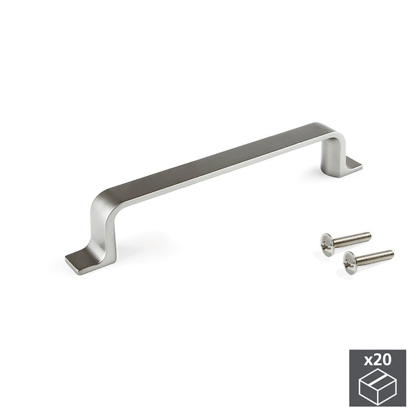 online Maniglie per Mobile Interasse 96 mm Zama Nichel Satinato 20 Pezzi Emuca
