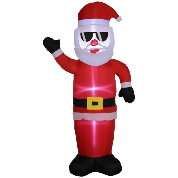 online Babbo Natale Gonfiabile 89x44x178 cm con Occhiali da Sole e Luci LED
